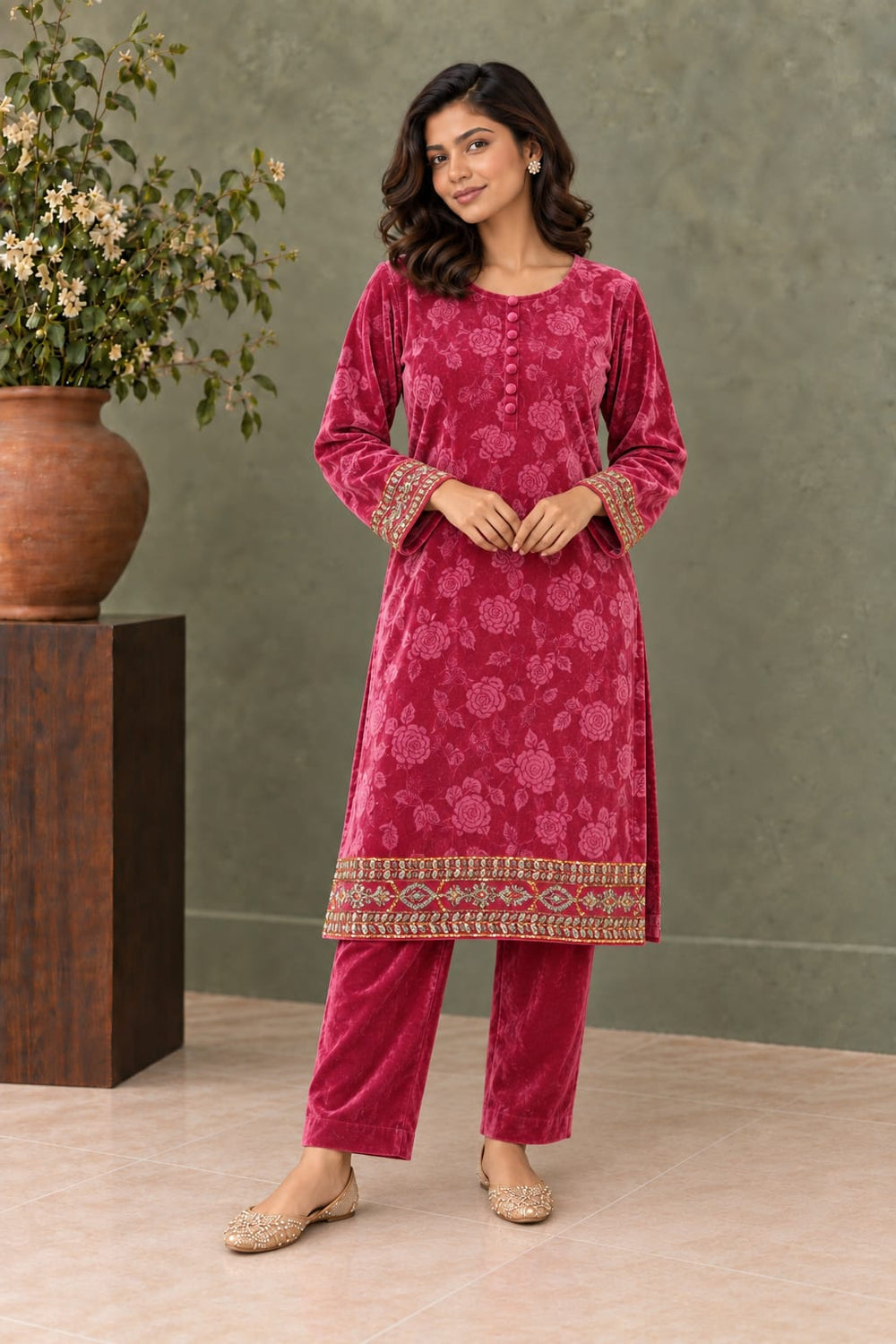 Velvet-108-shocking Pink