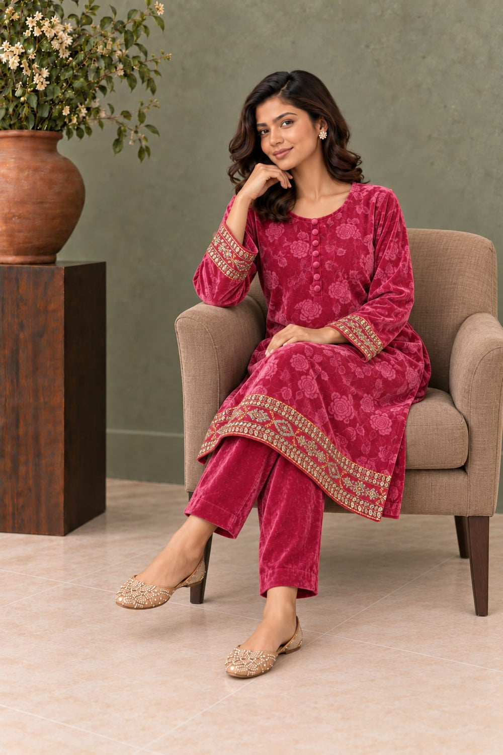 Velvet-108-shocking Pink